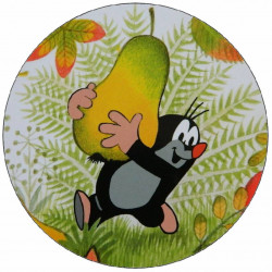 Maulwurf und Birne aus essbarem Papier 19,5 cm