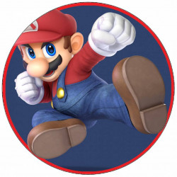 Essbares Papier Super Mario Pose 19,5 cm