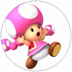 Essbares Papier Super Mario Toadette 19,5 cm