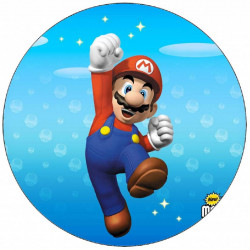 Essbares Papier Super Mario jubelnd 19,5 cm