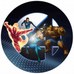 Essbares Papier Fantastische Vier 19,5 cm