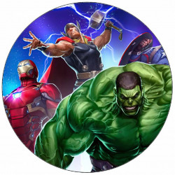 Essbares Papier Fantastische Vier Hauptfiguren 19,5 cm