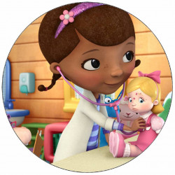 Essbares Papier Doktor Plushie und Kranke Puppe 19,5 cm