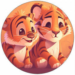 Essbare Papier-Tiger 19,5 cm