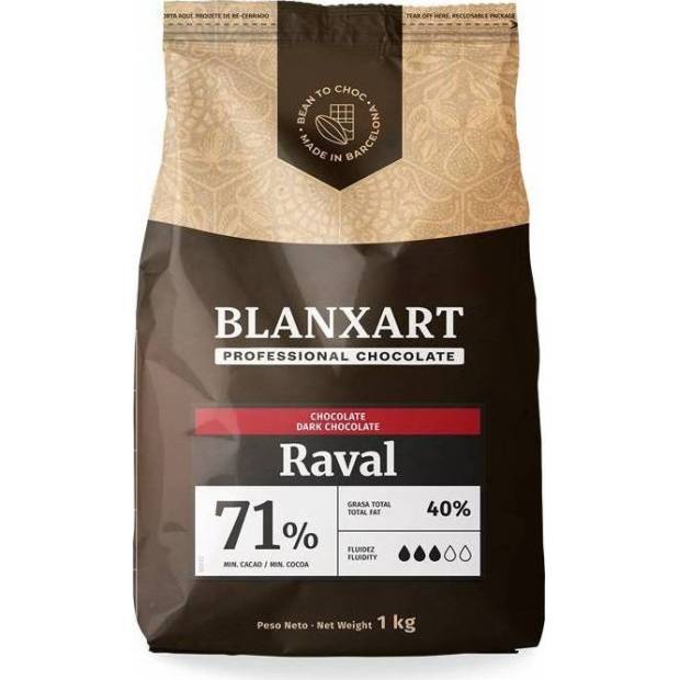 Blanxart Echte dunkle Schokolade Raval 71% (1 kg)