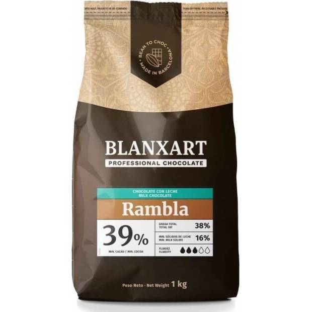 Blanxart Echte Milchschokolade Rambla 39% (1 kg)