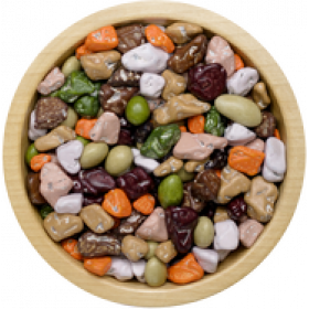 Strasssteine aus Schokolade in farbiger Kruste (70 g)