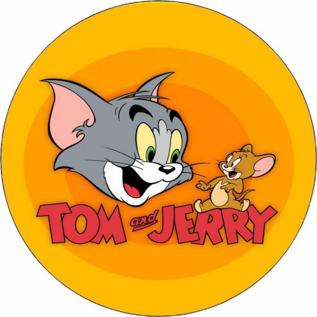 Essbares Papier Tom und Jerry Logo 19,5 cm