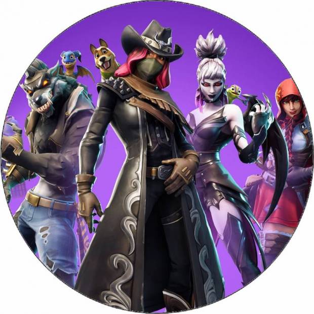 Fortnite-Helden essbares Papier 19,5 cm