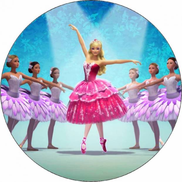 Essbares Papier Barbie Ballerina 19,5 cm