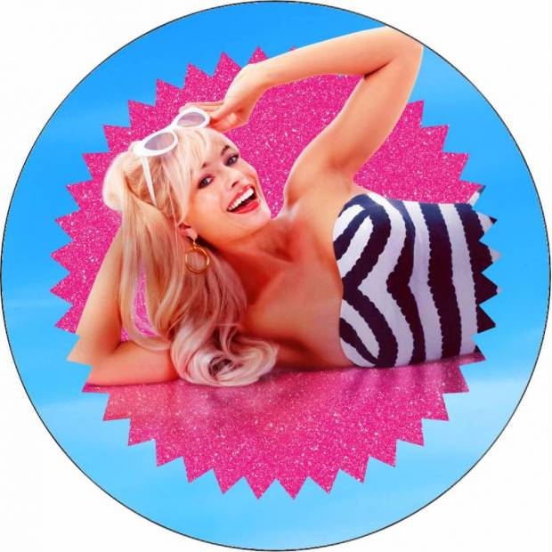 Essbares Papier Barbie (Margot Robbie) 19,5 cm