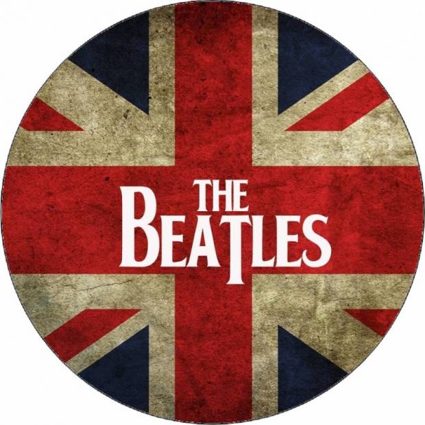 Essbares Papier Die Beatles-Flagge 19,5 cm