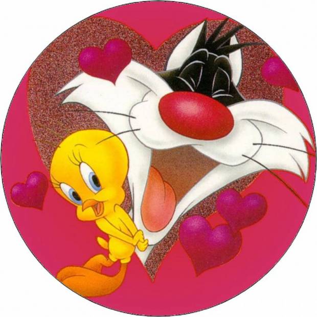 Looney Tunes Silvester und Tweety Hearts 19,5 cm