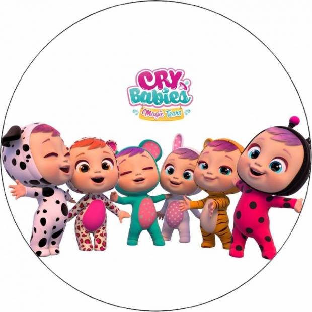 Essbares Papier Schrei-Babys 19,5 cm