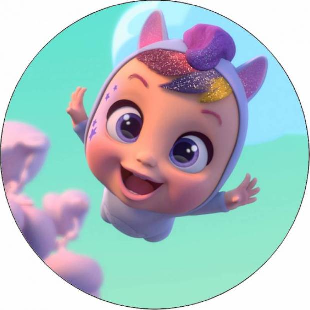 Essbares Papier Schrei-Babys schwimmendes Baby 19,5 cm