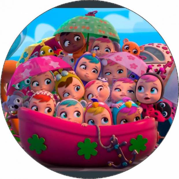 Essbares Papier Schrei-Babys 19,5 cm