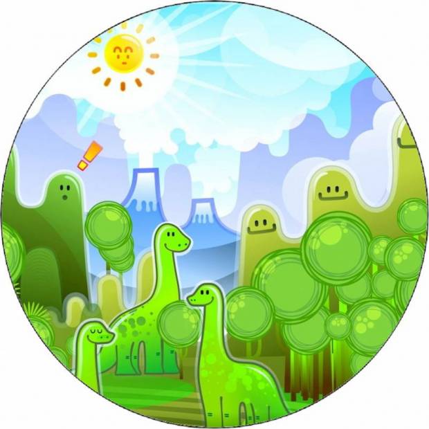 Essbares Papier Dinosaurier 19,5 cm