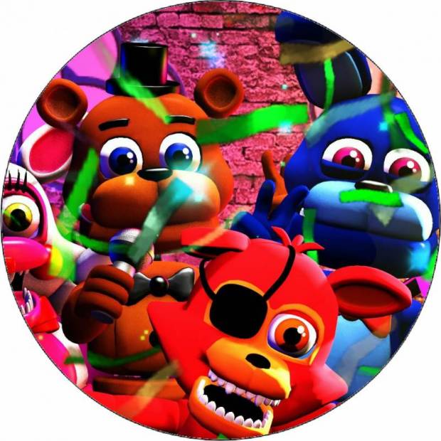 Essbares Papier Five Nights at Freddy's FnaF World 19,5 cm