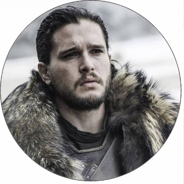 Essbares Papier Game of Thrones John Snow im Pelzmantel 19,5 cm