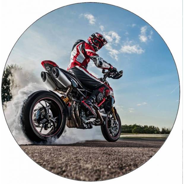 Essbares Papier Motocross auf der Straße 19,5 cm