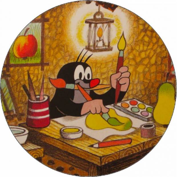 Essbares Papier Maulwurf Maler 19,5 cm