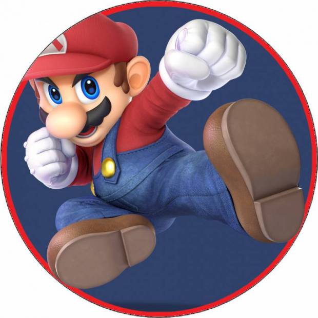 Essbares Papier Super Mario Pose 19,5 cm