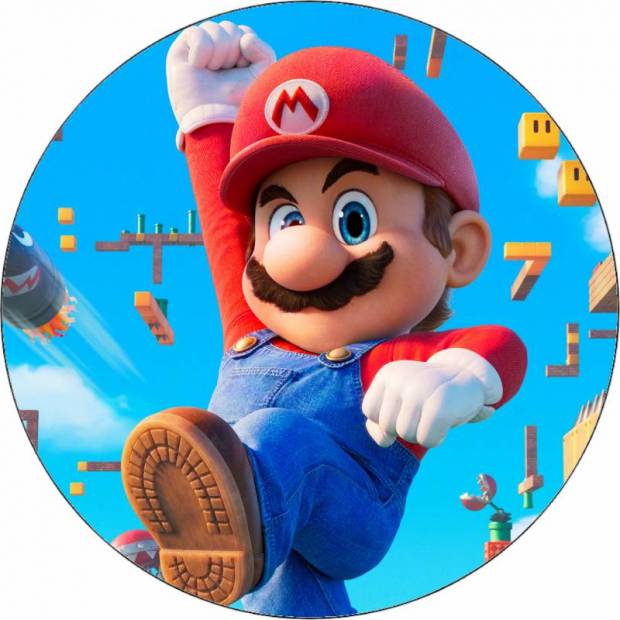 Essbares Papier Super Mario im Spiel 19,5 cm
