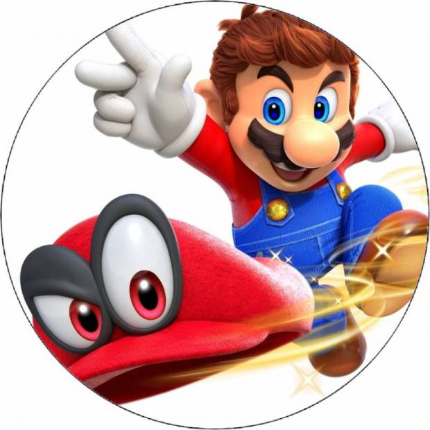 Essbare Papier Super Mario Flugmütze 19,5 cm