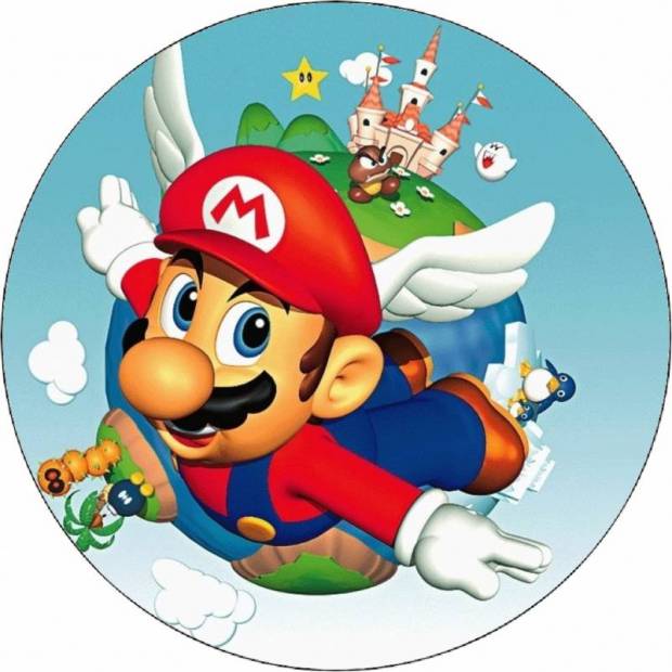 Super Mario Fliegendes Essbares Papier 19,5 cm