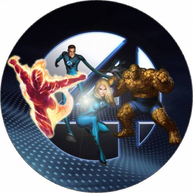 Essbares Papier Fantastische Vier 19,5 cm