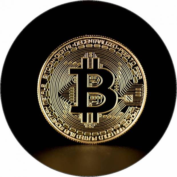 Essbares Papier Bitcoin 19,5 cm