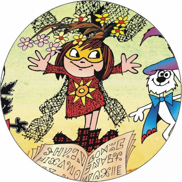 Essbares Papier Kleine Hexe 19,5 cm