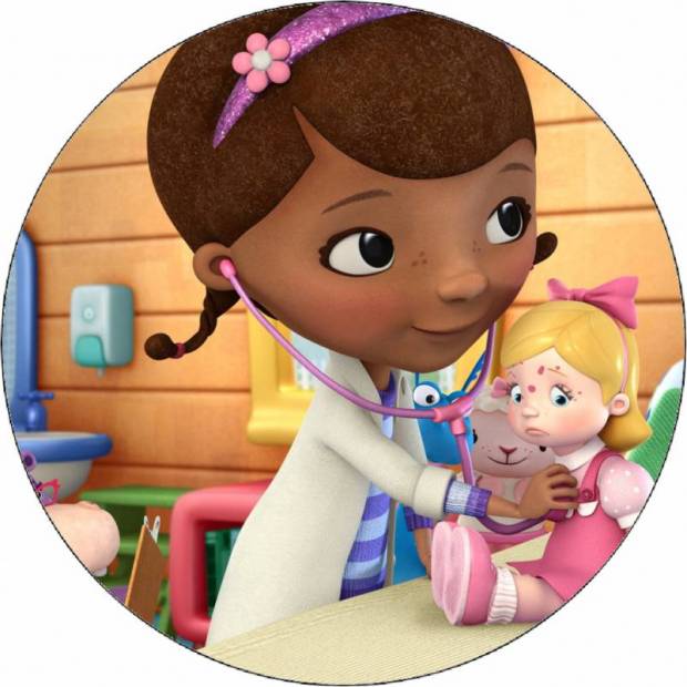 Essbares Papier Doktor Plushie und Kranke Puppe 19,5 cm