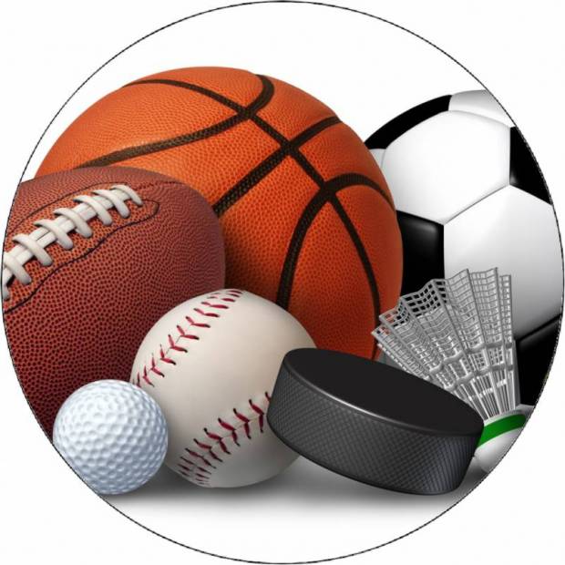 Essbare Papierbälle für verschiedene Sportarten 19,5 cm