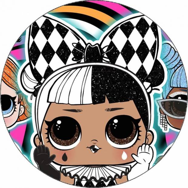 Essbares Papier L.O.L. Überraschung Glitter 19,5 cm