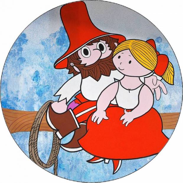 Essbares Papier Rumcajs und Manka 19,5 cm