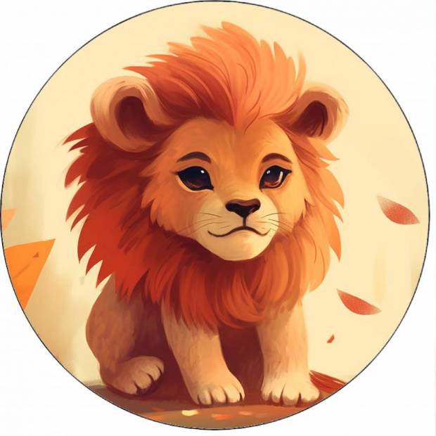 Essbarer Papierlöwe 19,5 cm