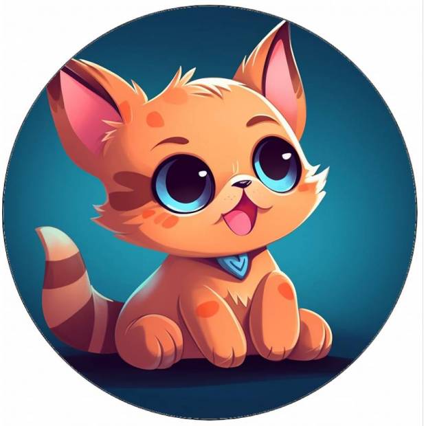 Essbares Papierkätzchen mit großen Augen 19,5 cm