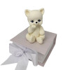 Schokoladenkatze weiß sitzend 8cm - K Decor
