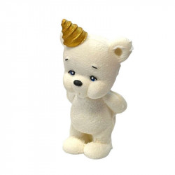 Weiße Schokoladenbär mit Hut