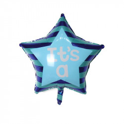 Folienballon Stern blau 56 cm