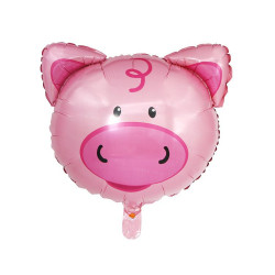 Folienballon Schwein 55x55 cm