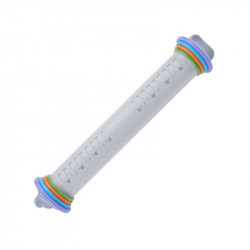 Nudelholz und Rollschicht 31x4 cm mit Aufsätzen