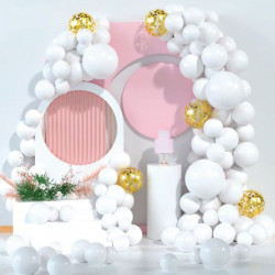 Ballonggirlande Hochzeitsweiß 92 Stück