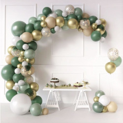 Ballonggirlande goldgrün 139 Stück