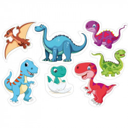 Essbares Papier zum Ausschneiden von Dinosauriern