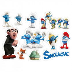 Essbares Papier zum Ausschneiden von Schlümpfen