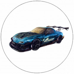 Essbares Papier Need for Speed tuning Mazda RX-7 19,5 cm