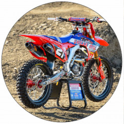 Essbares Papier Motocross-Motorrad 19,5 cm