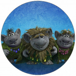 Essbares Papier Gefrorene Trolle 19,5 cm